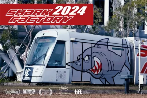 Shark Factory 2024 高雄輕軌廣告1
